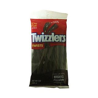 Twizzlers Chocolate Flavored, 7 oz. Peg Bag, 12 Bags/Box