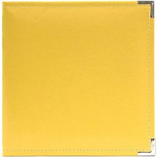 We R Memory Keepers Classic Leather Ring Binder, 5.5 x 8.5, Buttercup