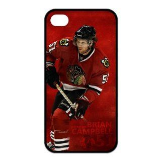 NHL Well know team CHICAGO BLACKHAWKS menmber Brian Campbell durable IPHONE 4/4S (TPU) CASE Cell Phones & Accessories