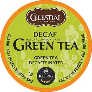 Keurig K Cup Celestial Seasonings Green Tea , Decaffeinated, 24/Pack