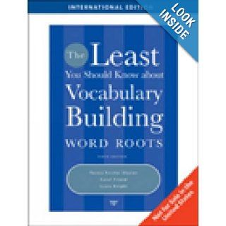 The Least You Should Know About Vocabulary Building Word Roots 9781439082546 Books