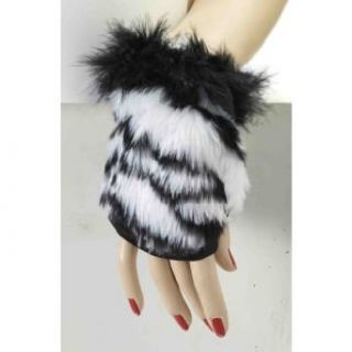 Zebra/White Tiger Glovelets Adult Accessory Costume Gloves Clothing