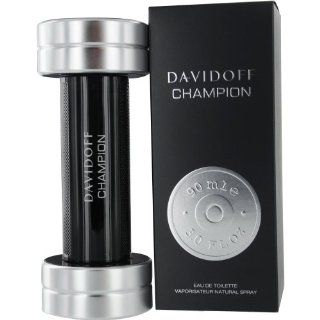 Davidoff Champion Men Eau De Toilette Spray by David Beckham, 1.7 Ounce  Dumbbells  Beauty