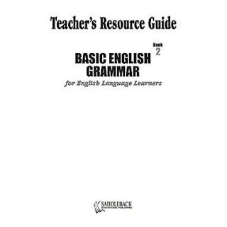 Saddleback Educational Publishing Basic English Grammar Book 2 Teachers Resource Guide CD