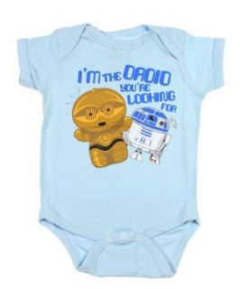 Star Wars I'm The Droid Your Looking For R2D2 C3P0 Snapsuit Bodysuit one piece Snapsuit Clothing