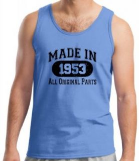 Made in 1953 Birthday Distressed Look Tank Top Clothing