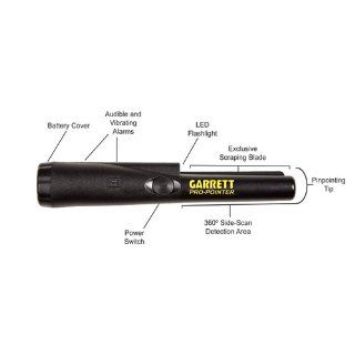 Garrett Pro Pointer Metal Detector Includes Woven Belt Holster and 9 Volt Battery  Hobbyist Metal Detectors  Patio, Lawn & Garden