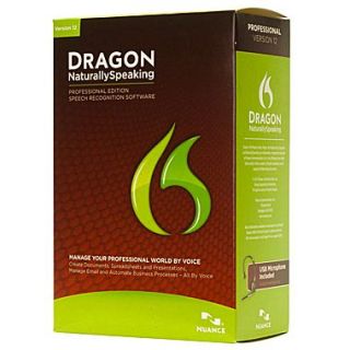 Nuance Dragon Naturally Speaking v.12.0 Professional 1 User Software, Standard  Make More Happen at