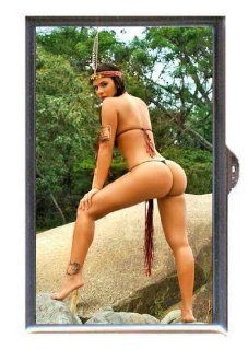 Native American Pin Up HOT Butt Guitar Pick or Pill Box USA Made Health & Personal Care