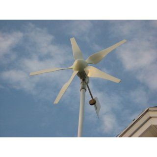 Windmax HY400 500 Watt Max 12 Volt 5 Blade Residential Wind Generator Kit  Renewable Energy Charge Controllers  Patio, Lawn & Garden