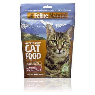 Feline Natural Chicken & Venison Feast Raw Freeze Dried Cat Food, 0.28 lb bag, makes 1.1 lbs of food  Pet Food 