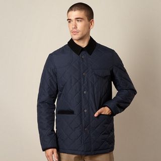 Ben Sherman Big and tall navy quilted jacket
