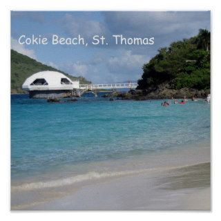 Cokie Beach, St. Thomas #1 Posters