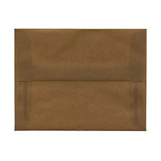 JAM Paper 4 3/8 x 5 3/4 Booklet Translucent Vellum Envelopes w/Gum Closure, Earth Brown, 25/Pack  Make More Happen at