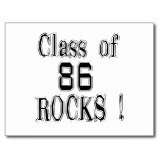 Class of '86 Rocks Postcard