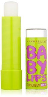 Maybelline New York Baby Lips Moisturizing Lip Balm, Peppermint, 0.15 Ounce  Lip Glosses  Beauty