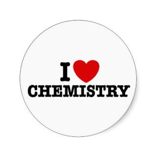 I Love Chemistry Stickers