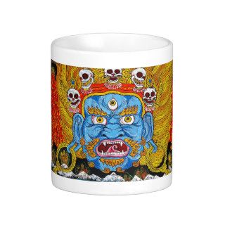 Cool oriental tibetan thangka demon tattoo art coffee mug