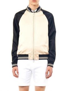 Contrast panel satin bomber jacket  Marc by Marc Jacobs  MAT