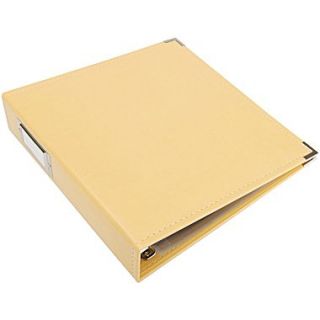 We R Memory Keepers Faux Leather 3 Ring Binder, 8.5 x 11, Buttercup  Make More Happen at