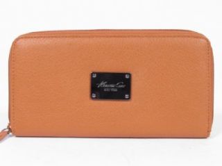 Kenneth Cole New York Call Me Maybe Leather Clutch Wallet Phone Pocket (Orange)