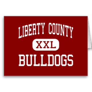 Liberty County   Bulldogs   High   Bristol Florida Greeting Card