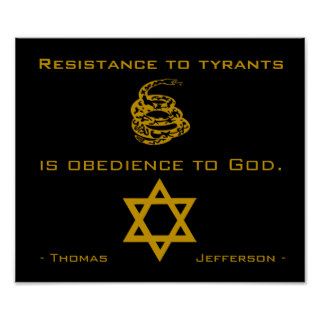 Resist Tyrants, Jewish Poster