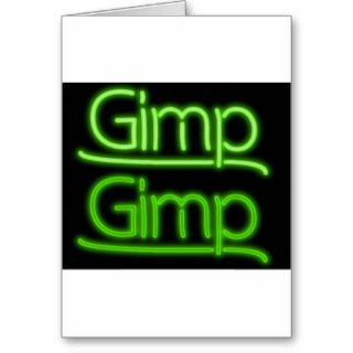 Gimp Sign Card