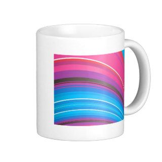abstract rainbow ridge coffee mugs