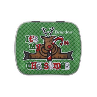 Reindeer Baby's 1st Christmas Jelly Belly Tin
