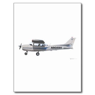 Cessna 172 Skyhawk Blue Post Card