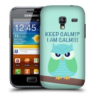 Head Case Designs Green Wing Mean Owl Hard Back Case Cover For Samsung Galaxy Ace Plus S7500 Cell Phones & Accessories