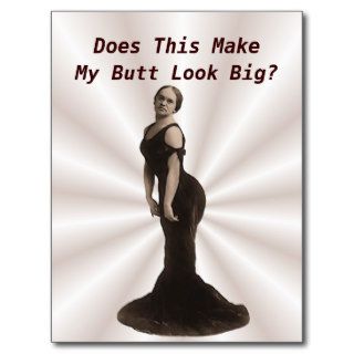 Big Butt Question Postcard