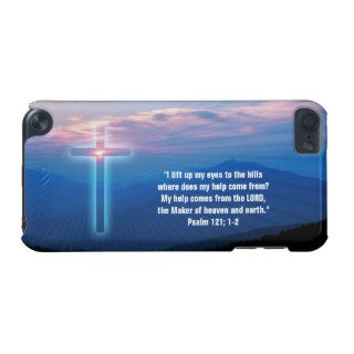 Mountains photo  and cross. Psalm 121; 1 2 iPod Touch 5G Cases
