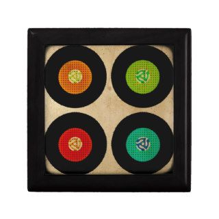 Retro 45 Vinyl Record Album Jewelry Box