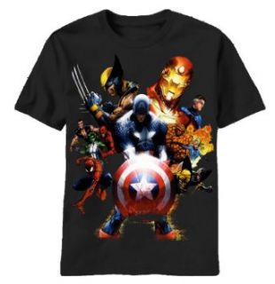 Marvel Comics Soldiers Revenge Men's Black T shirt Clothing
