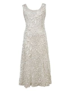 Chesca Lace dress with cornelli trim Ivory
