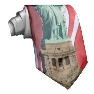 Statue Of Liberty Independence Day Celebration Tie