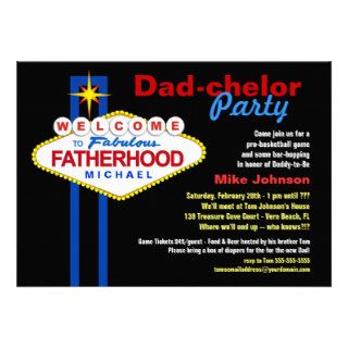 Dad chelor Party   Daddy Diaper Keg Invitations