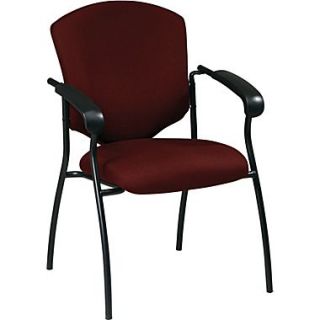 Office Star WorkSmart™ Fabric Executive Guest Chair with Arm, Burgundy  Make More Happen at