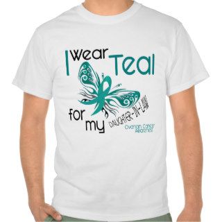 I Wear Teal For Daughter In Law 45 Ovarian Cancer Tshirts