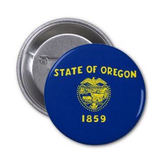 Oregon State Flag Pinback Button