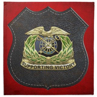 [300] Quartermaster Corps Regimental Insignia Napkin