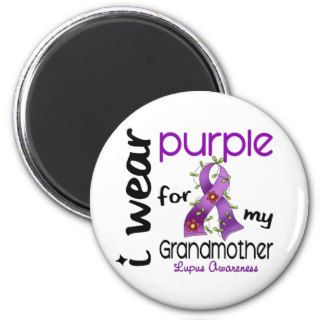 Lupus I WEAR PURPLE FOR MY GRANDMOTHER 43 Magnet