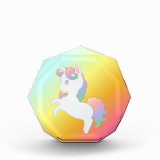 Cute Little Unicorn Acrylic Block Acrylic Award