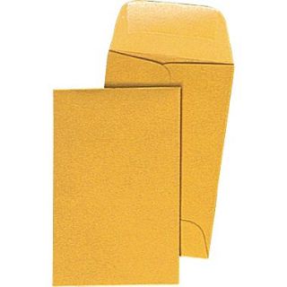 #5 1/2, 3 1/8 x 5 1/2 Brown Kraft Coin Envelopes with Gummed Closure, 500/Box  Make More Happen at