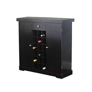 TMS Wood Wine Storage Cabinet, Black  Make More Happen at