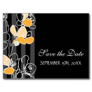 Loralye Stylized Floral SAVE THE DATE Postcard