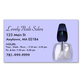 KRW Custom Nail Salon Appointment   Customized Business Cards