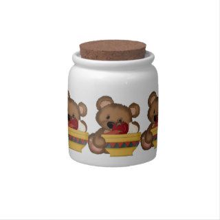 Country Bear Kitchen Jar Candy Dish